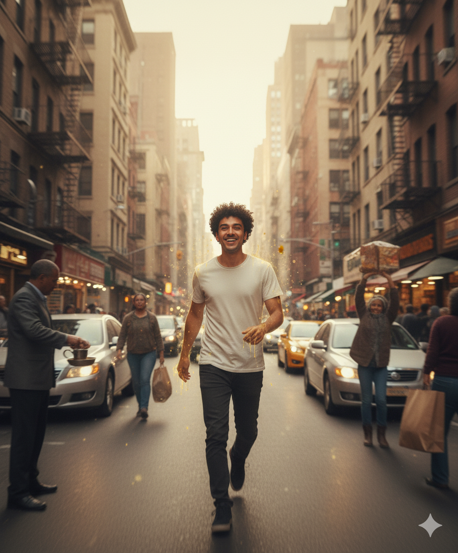 صحنه‌ای که زمان برای محسن متوقف شده است